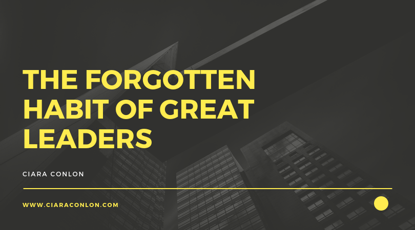 The forgotten habit of great leaders copy